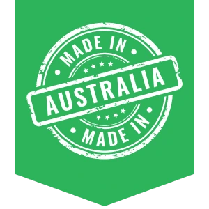 Australian Made stamp badge used by JJ Timber Design.